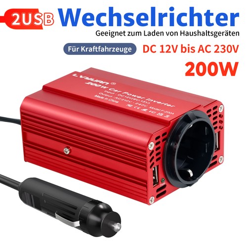 200w 12v 230v wechselrichter - 12v/230v,